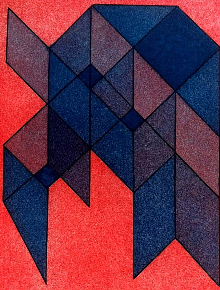 Achille Perilli Engraving Hand Signed Numbered