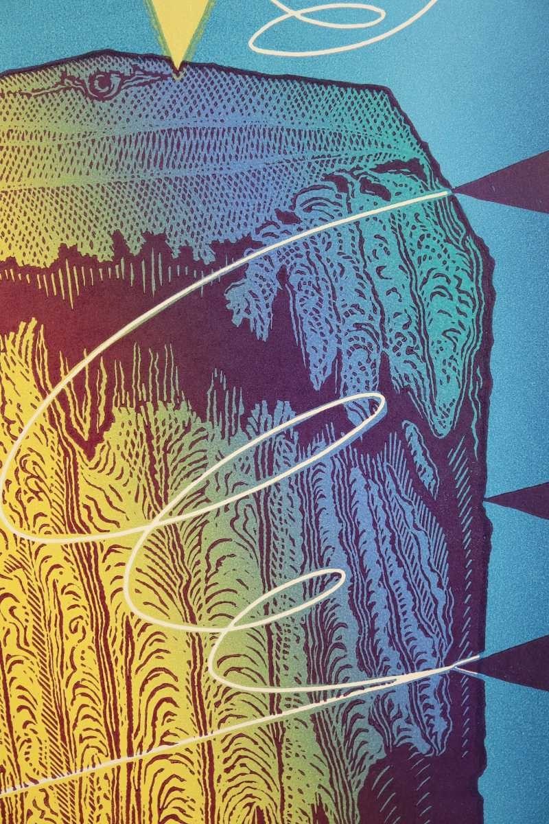 Heinrich Tadeushevich Stopa Impulse 2 1993 Original Lithograph  Signed Soviet