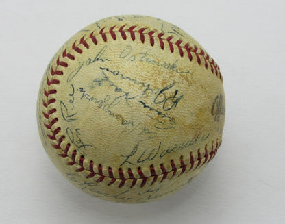 1945 Nl Champion Cubs Team Signed By 22 Ol