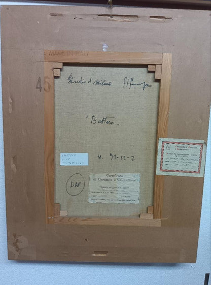 Giovanni Francesco Gonzaga Original Oil Painting "Buttero" Horse & Rider Signed