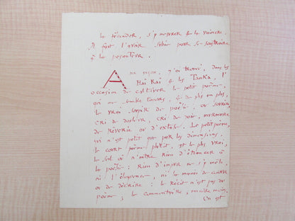 10 Andre Suares?Hai Kai d'Occident?With Autograph Special edition limited to