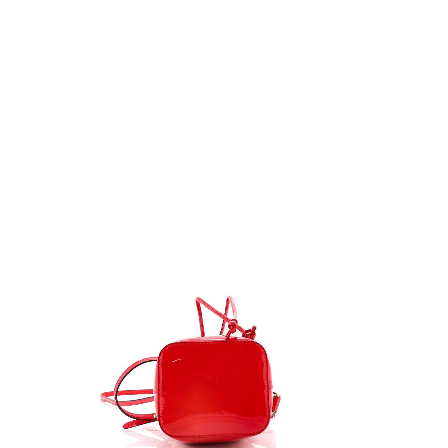 Fendi Karligraphy Mon Tresor Bucket Bag Embossed Patent Mini