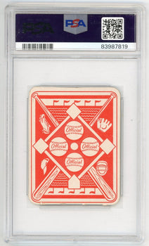 Warren Spahn 1951 Topps Red Back #30 Psa 8