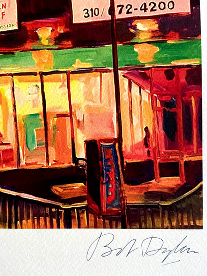 Bob Dylan Lithograph Coa Signed Op Numbered Limited Museum