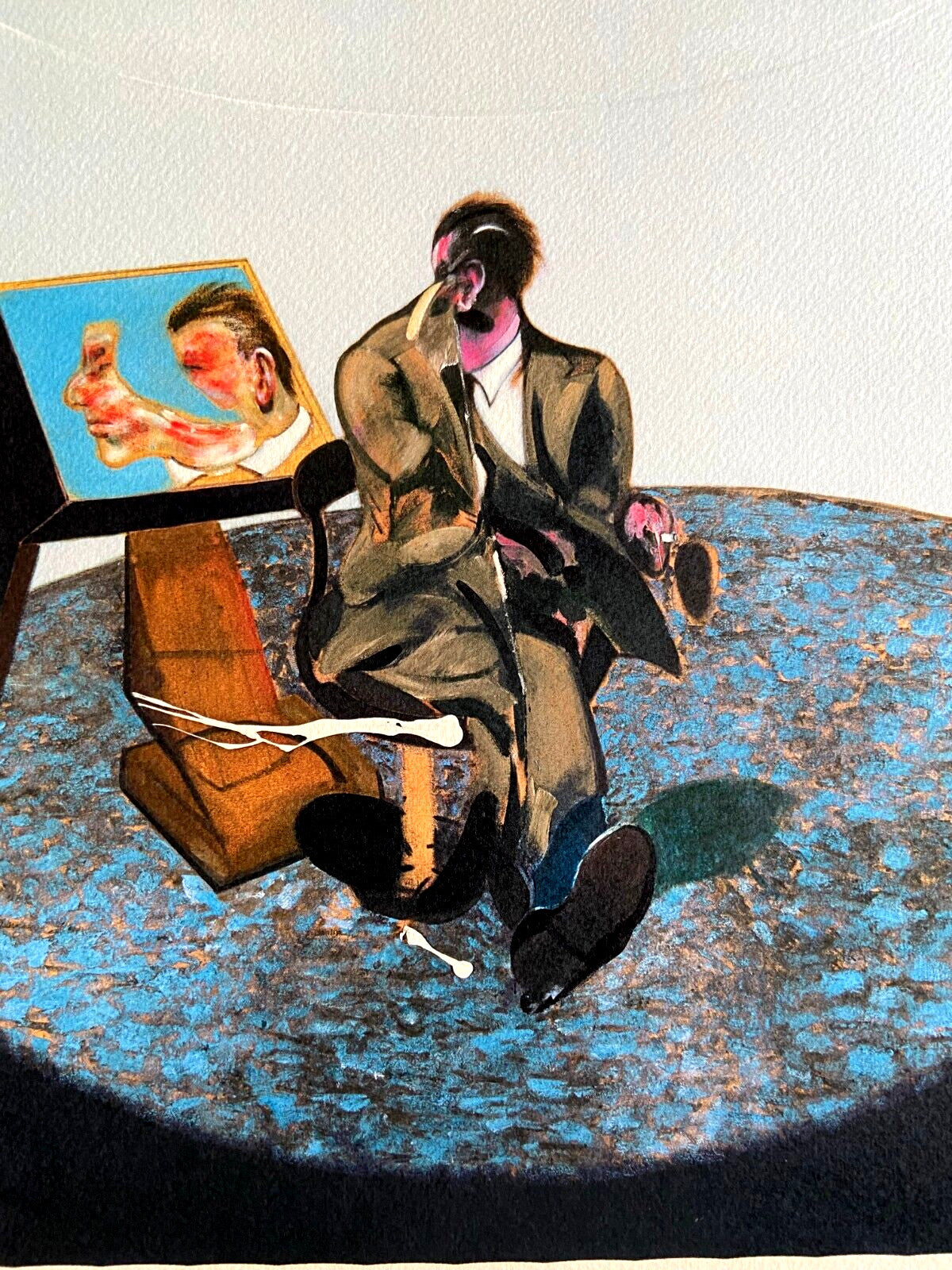 Francis Bacon Lithograph "Portrait Of George Dyer In The Mirror" Coa Met Museum