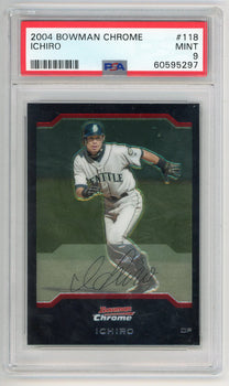 Ichiro 2004 Bowman Chrome #118 Psa Mt 9