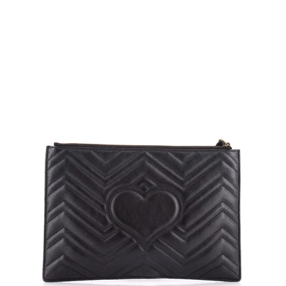 Gucci Gg Marmont Clutch Matelasse Leather