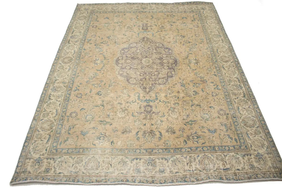 Oriental Rug 10x13 Classic Antique Farmhouse Muted Floral Style Carpet