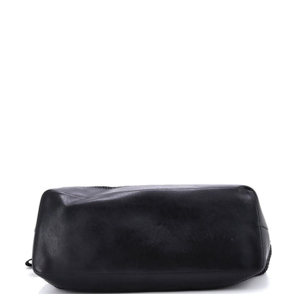 Saint Laurent Rive Gauche Shopper Tote Raffia Large