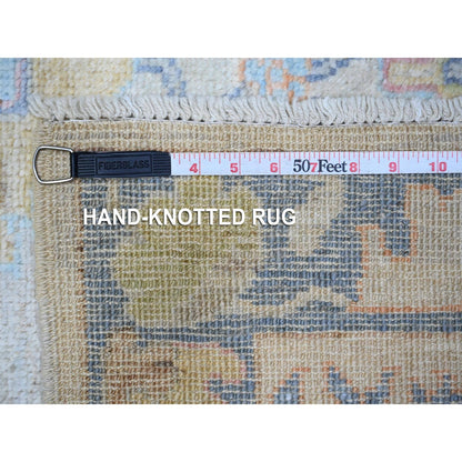 2'10"X15'10" Gray Afghan Angora Oushak Oversized Runner Oriental Rug