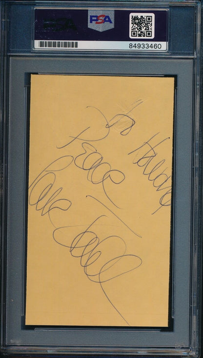 Elizabeth Taylor Signed/Autographed 3X5 Index Card Actress Psa/Dna 179454