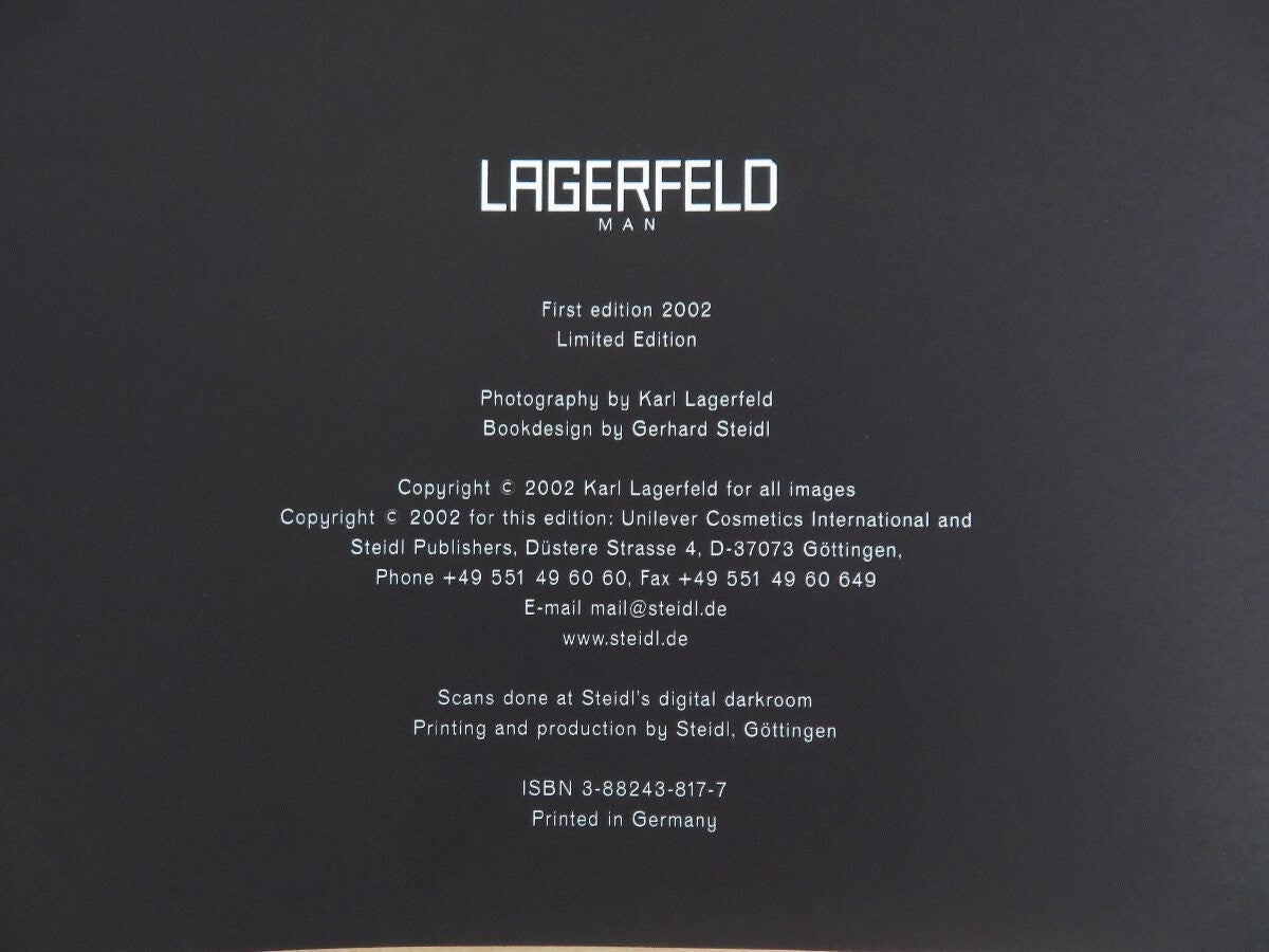 Karl Lagerfeld Waterdance Bodywave 2 Vol Set 1St Limited Edition 2002 Steidl