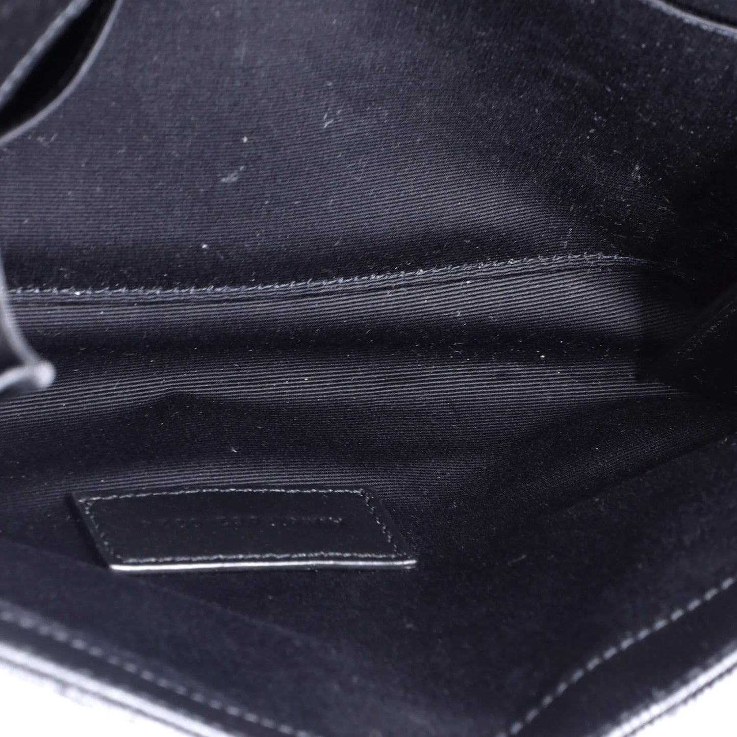 Saint Laurent Classic Monogram Envelope Wristlet Clutch Matelasse Chevron