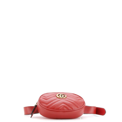 Gucci Gg Marmont Belt Bag Matelasse Leather