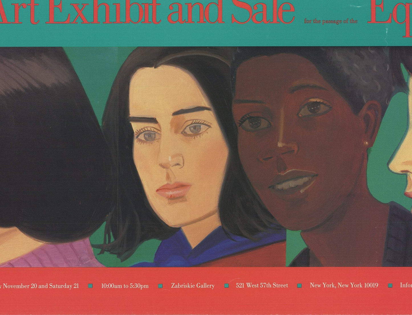 Alex Katz Art Exhibit And Sale For The Passage Of The Equal Rights Amendment 13"