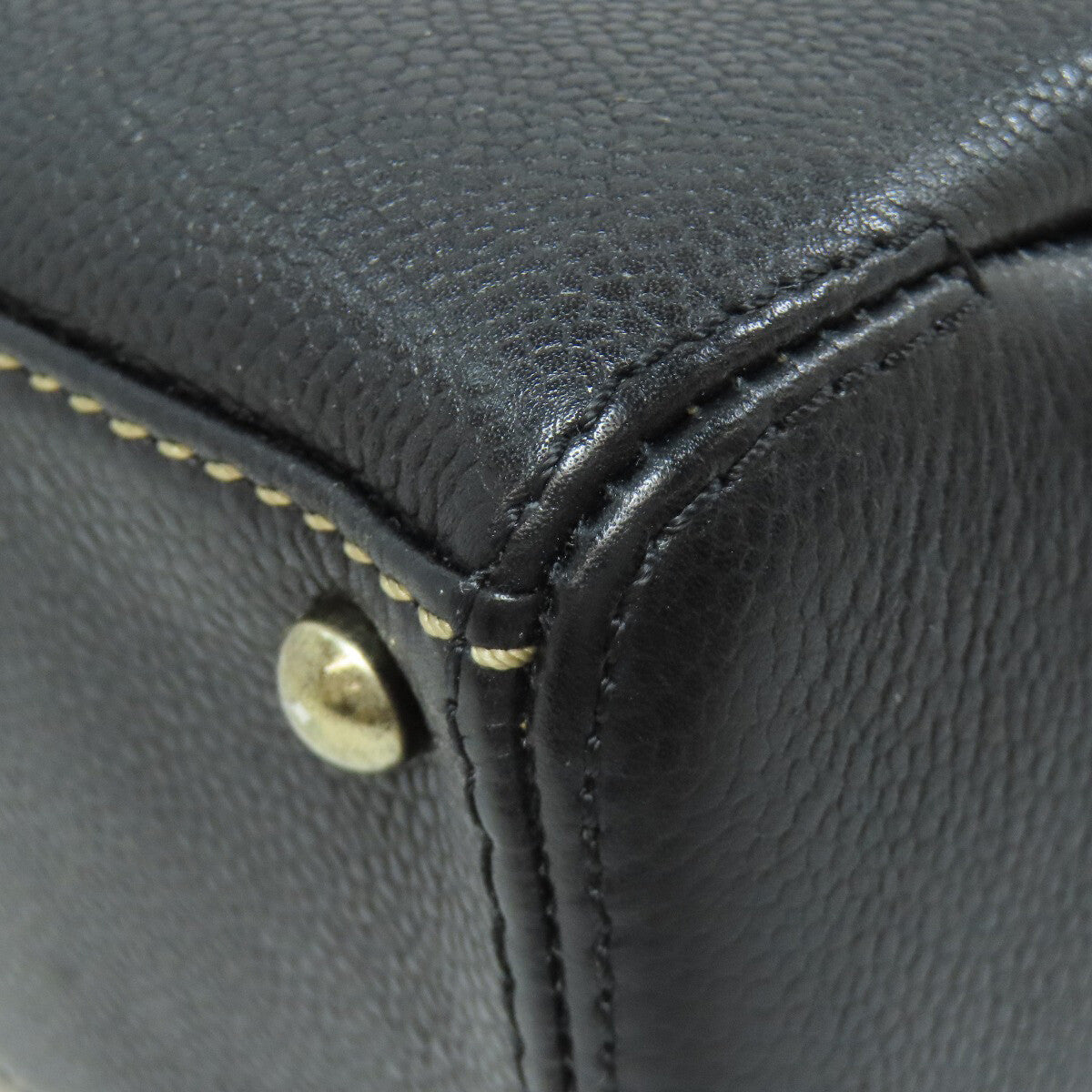 Chanel   Tote Bag Coco Mark Wild Stitch Grained