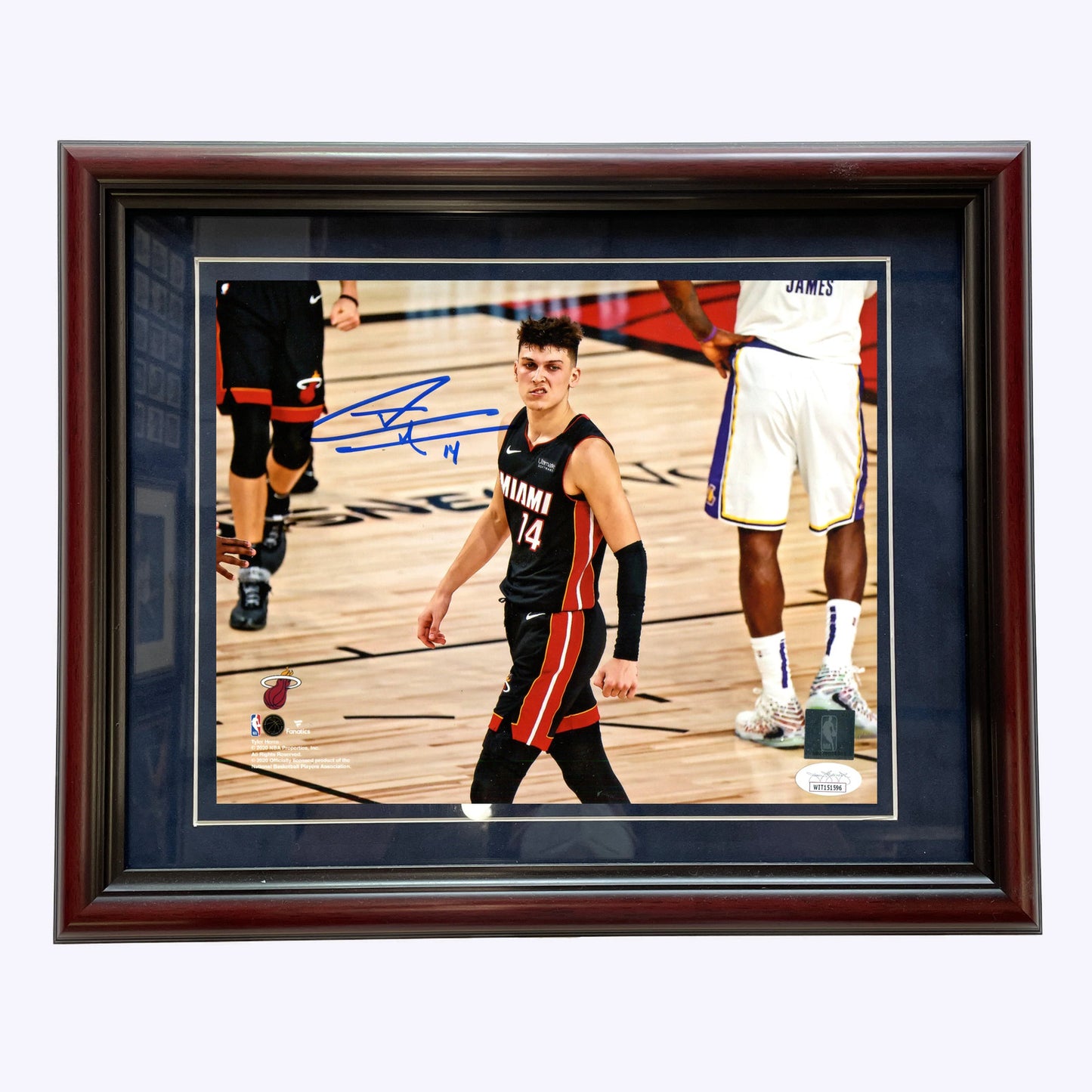 Tyler Herro Autographed Snarl 8X10 Photo (Jsa)