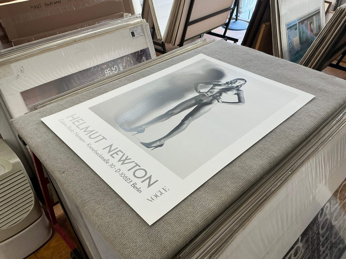HELMUT NEWTON Big Nude 33" x 23.25" Poster 1992 Photography Black & White