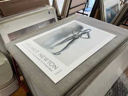 HELMUT NEWTON Big Nude 33" x 23.25" Poster 1992 Photography Black & White
