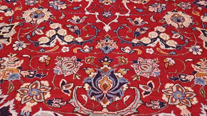 Vintage Handmade Oriental Rug 10X13 Traditional Floral One of a Kind Carpet