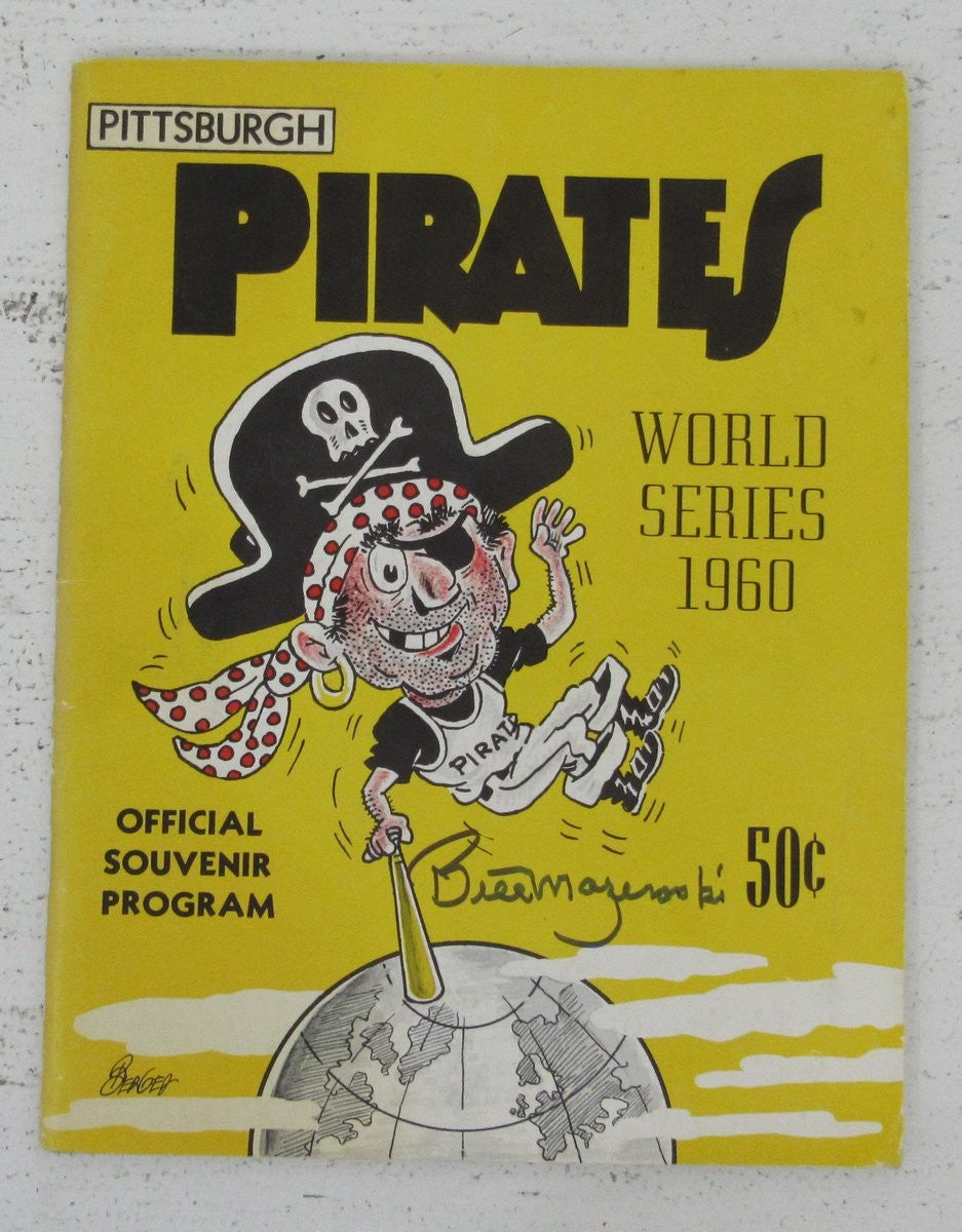 Bill Mazeroski Signed 1960 World Series Program Pirates vs. Yankees JSA 198645