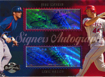 Jeff Mathis And Ryan Garko Autographed 2006 Topps Card