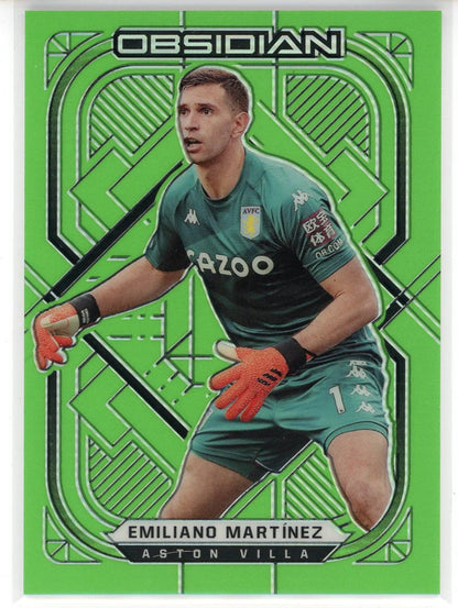 Emiliano Martinez 2021-22 Panini Obsidian Soccer Card #101 1/3