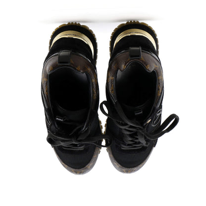 Louis Vuitton Women'S Run Away Sneakers Mesh With Monogram Canvas And Suede