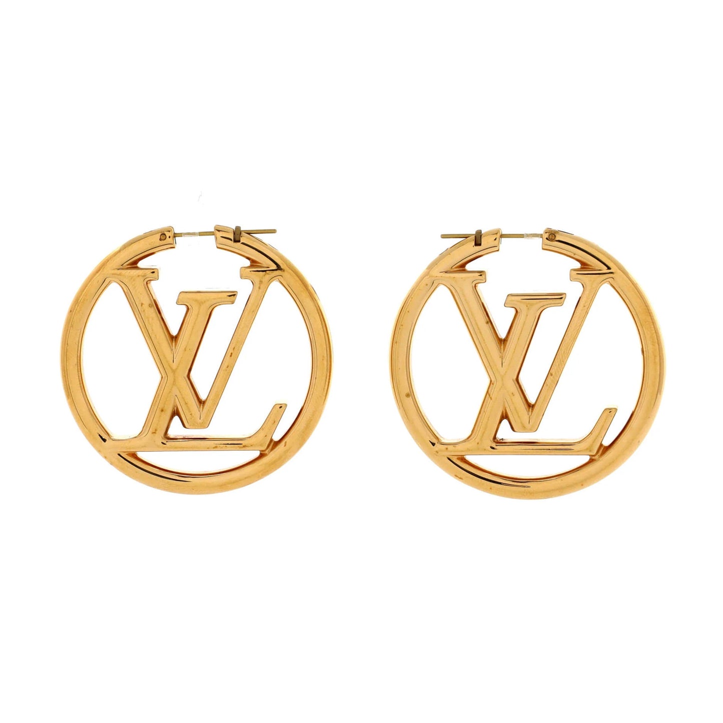 Louis Vuitton Louise Hoop Earrings Metal Gm