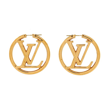 Louis Vuitton Louise Hoop Earrings Metal Gm