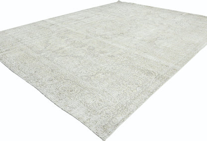 Distressed Vintage Oriental Rug Floral Dining