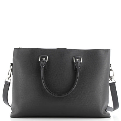 Louis Vuitton Anton Soft Briefcase Taiga Leather