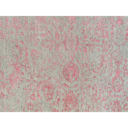 10'X14'1" Wool And Art Silk Transitional Design Hand Loomed Jacquard Rug