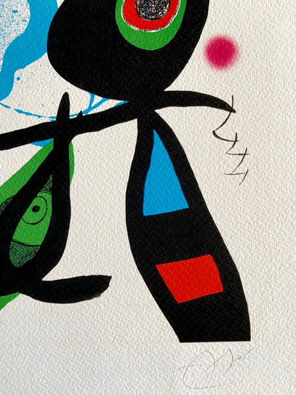 Joan Mir Lithograph Coa Signed Op Numbered By Hand - Piet Mondrian