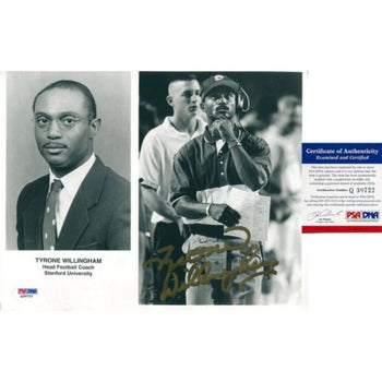Tyrone Willingham Autographed 8X10