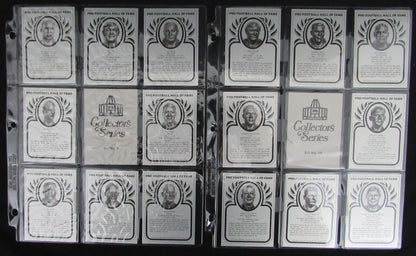 Pro Football Hall Of Fame Metallic Card Set