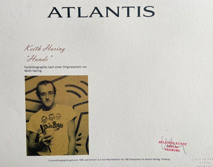 Keith Haring Lithograph Coa Signed Numbered