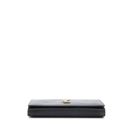 Saint Laurent Classic Monogram Crossbody Bag Grainy Leather Large