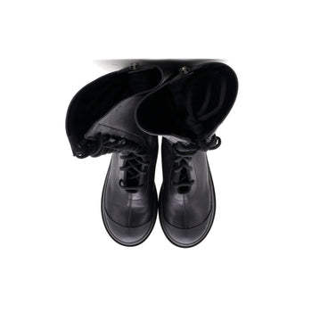 Christian Dior Women'S Dior Arcade Knee High Combat Boots Leather