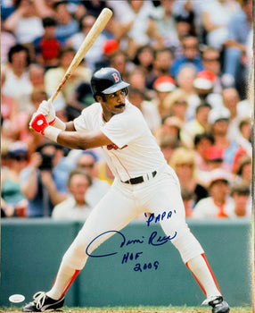 Jim Rice Autographed Red Sox 16X20 Baseball Photo