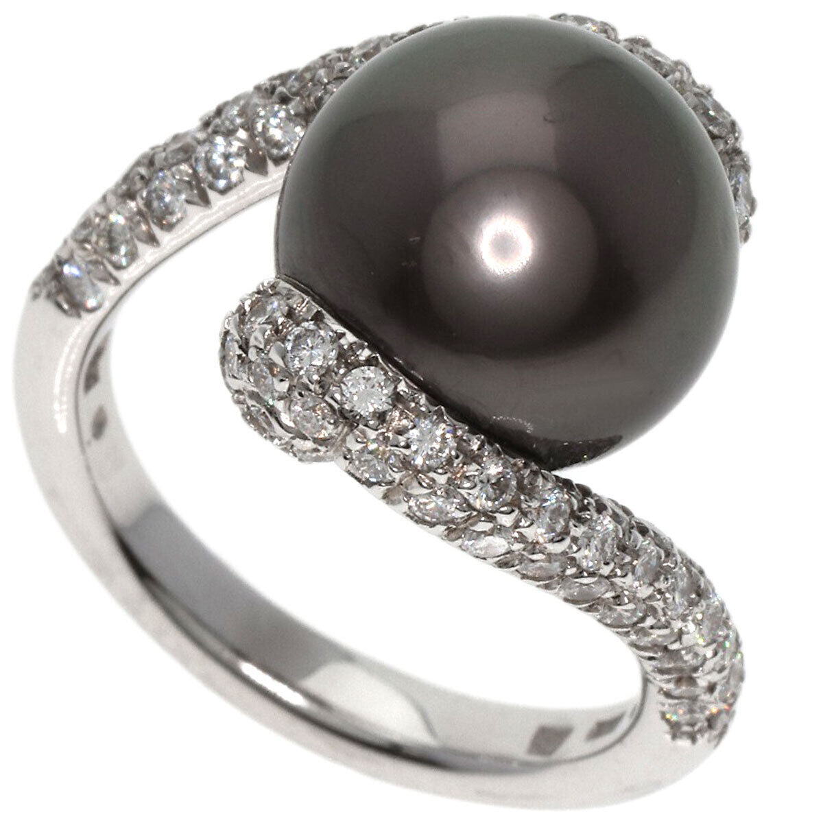 Mikimoto   Ring South Seapearl Pearl Diamond K18