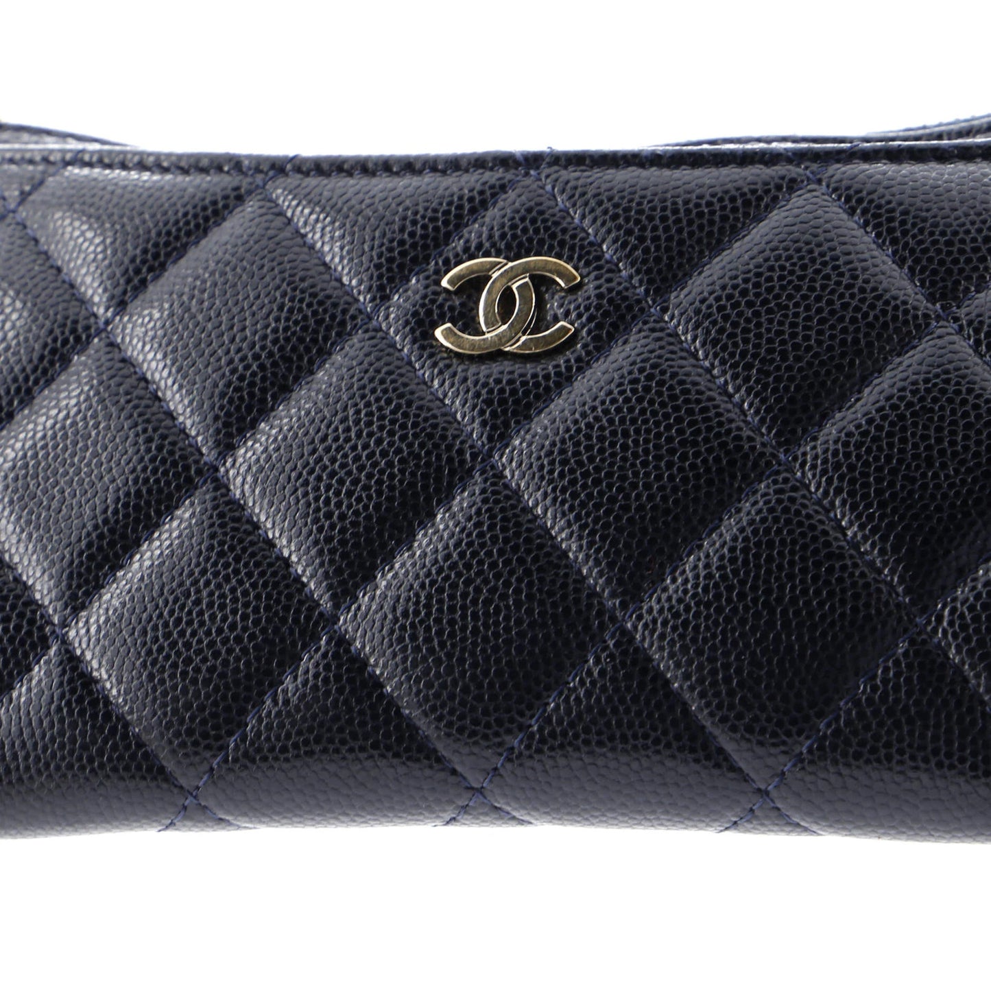 Chanel Classic Zip Pouch Quilted Caviar Long