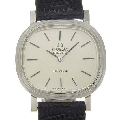 Omega De Ville Ss/Leather 23Mm X 27Mm Vintage
