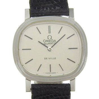 Omega De Ville Ss/Leather 23Mm X 27Mm Vintage