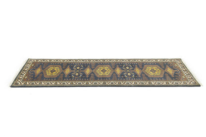 Indo-Viss Oriental Runner Rug Tribal Geometric