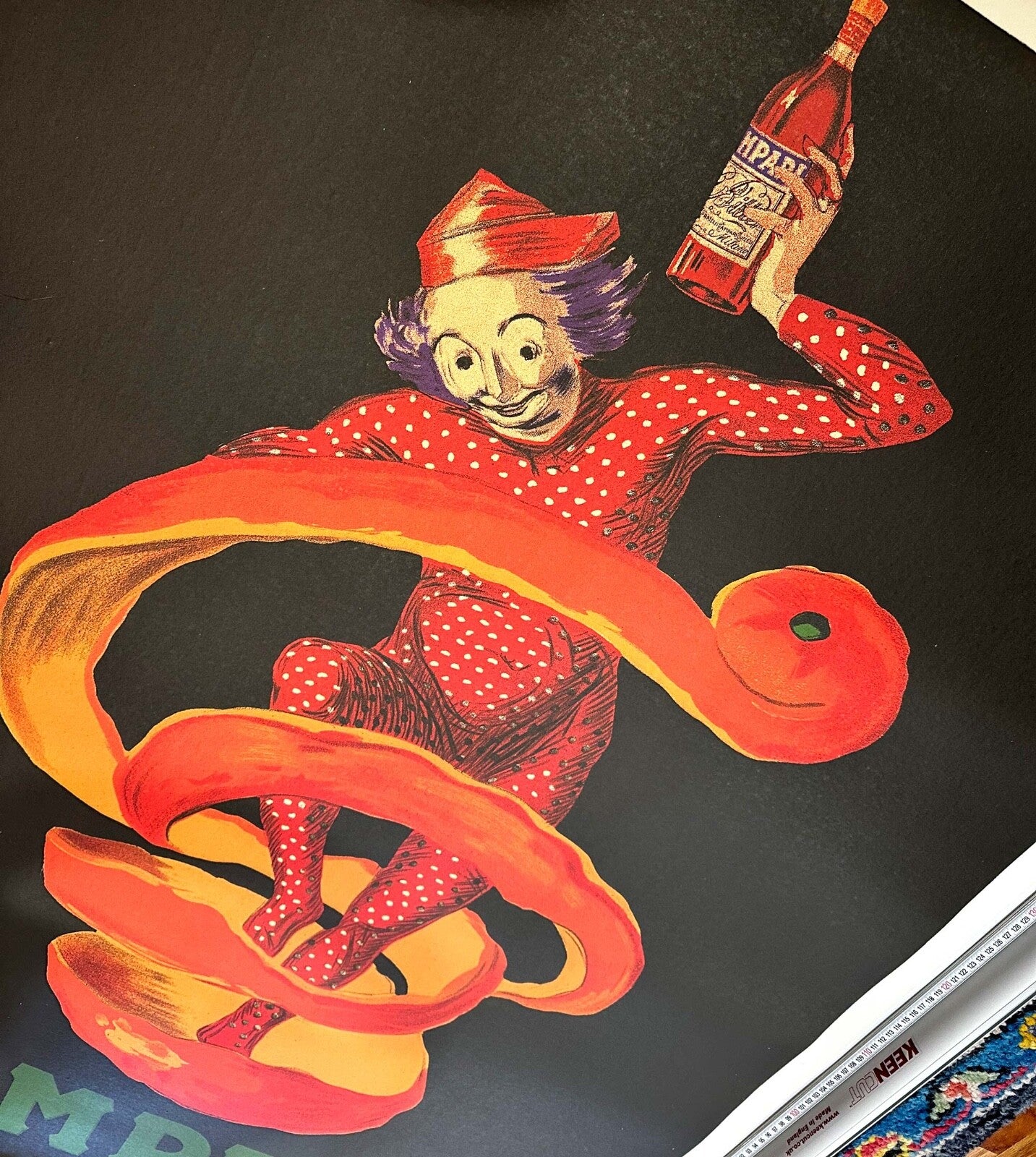 Leonetto Cappiello Campari L'Aperitivo 1950 Rare Size ! Authentic Original 39X55