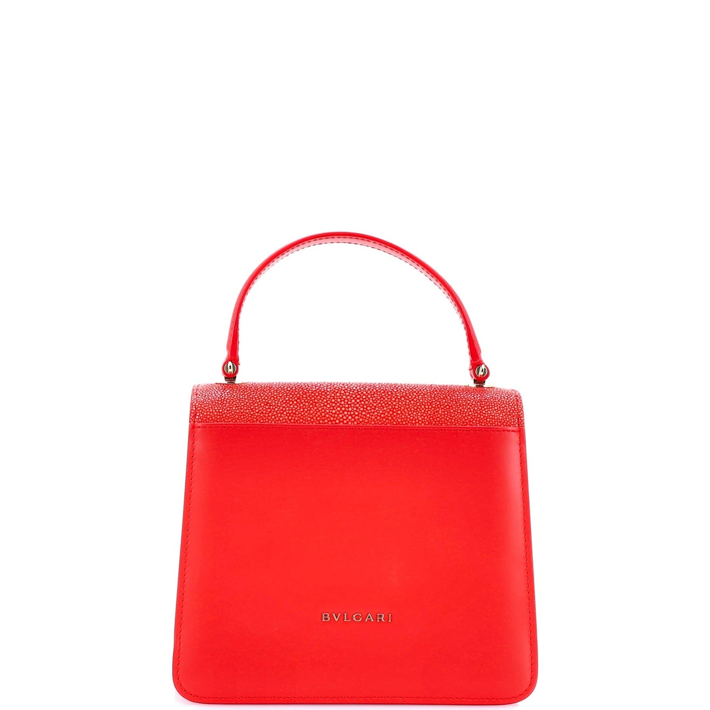 Bvlgari Serpenti Forever Top Handle Bag Leather And Stingray Small