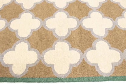 Hand-Tufted Multicolored Trellis Plush Rug Modern