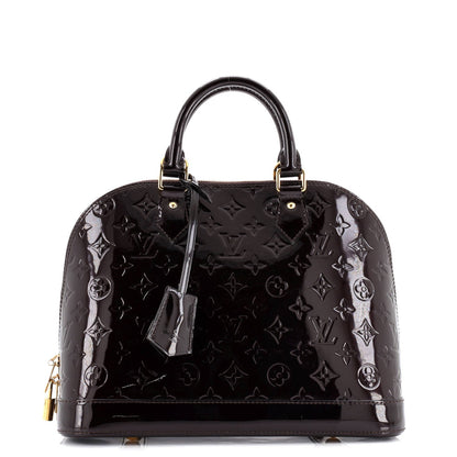 Louis Vuitton Alma Handbag Monogram Vernis Pm