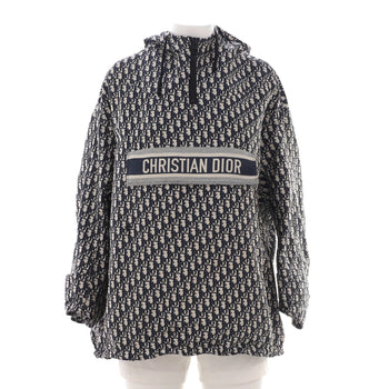 Christian Dior Women'S Hooded Anorak Jacket Oblique Polyester